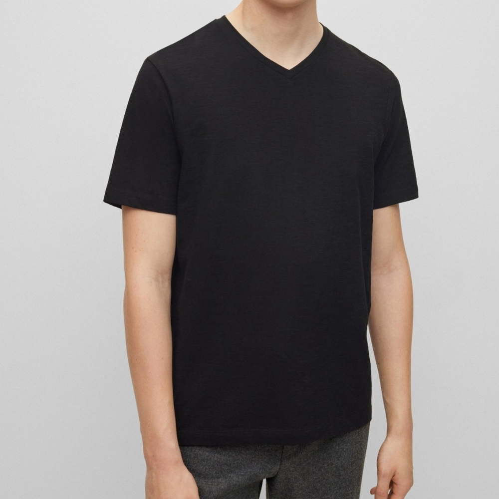 HUGO BOSS Mercerised-Cotton Regular Fit T-Shirt